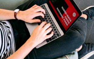 Person using computer