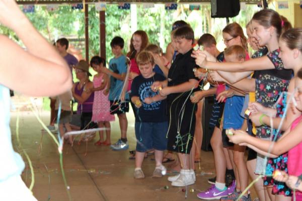 Kids playing a game