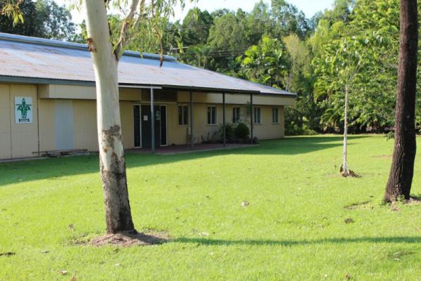 Entrance to Howard Springs Scout Group Shed