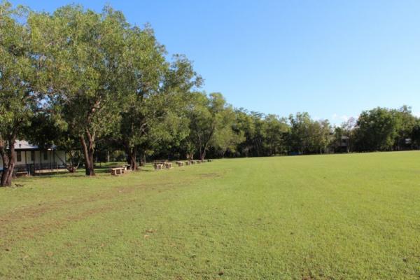 Large grassed area