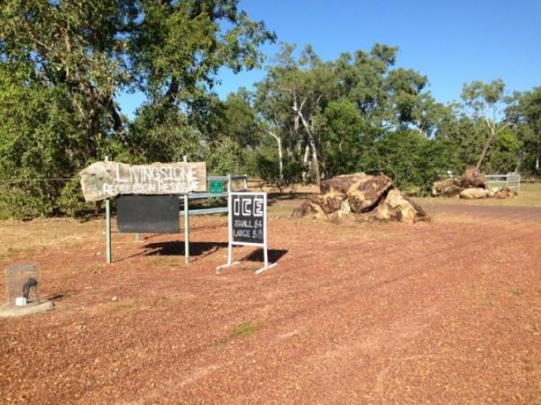 Livingstone recreation reserve entrance