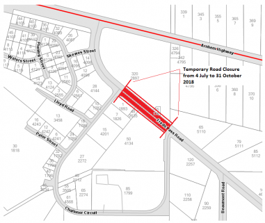 Road Closure June 2018 Map